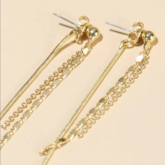 • Morgan • Tassel Front/Back Earrings - Picture 2 of 4